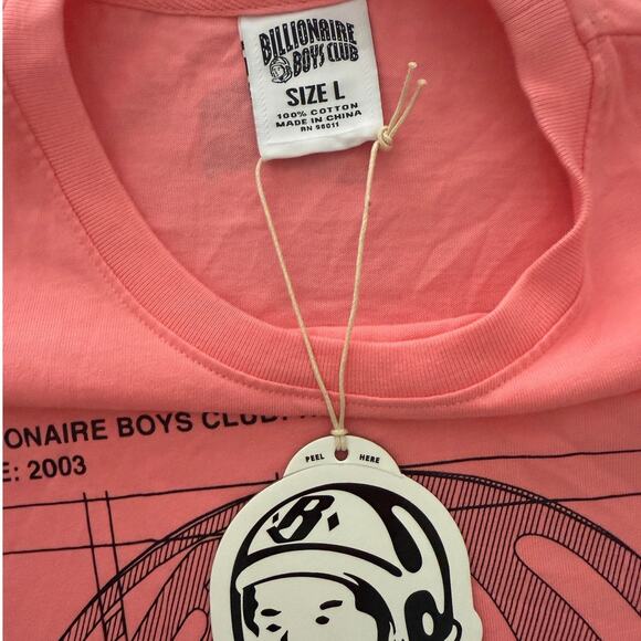 Billionaire Boys Club NWT | BLUEPRINT short sleeve tee in pink t-shirt | Large - Picture 4 of 4